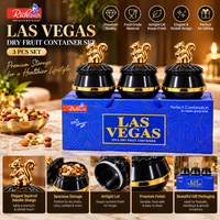 Anupam Las Vegas 3 piece premium dry fruit jar set