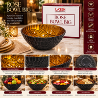 Anupam Lazer Rose Bowl Big premium features and multipurpose use image