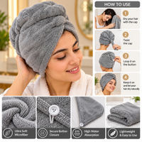 Anupam microfiber hair drying towel cap how to use and features