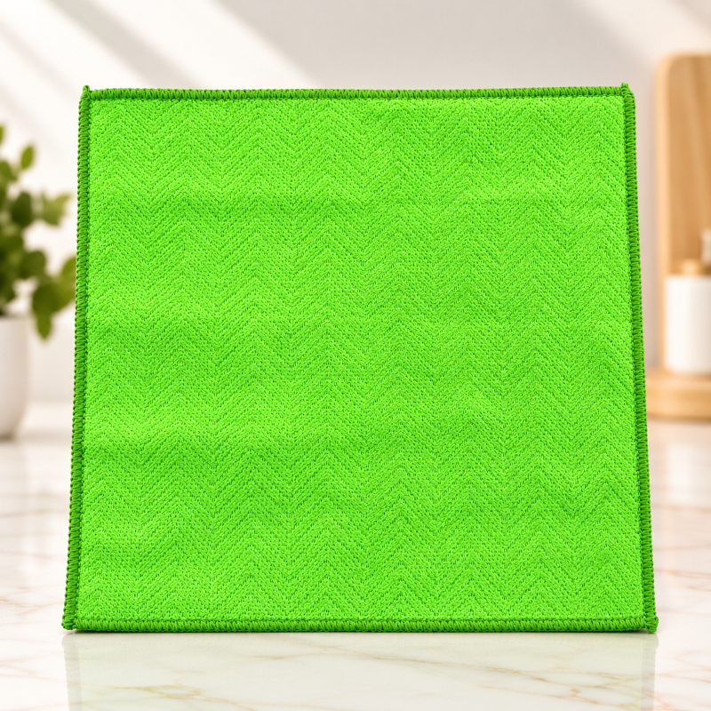 Anupam multipurpose microfiber cleaning cloth green main image
