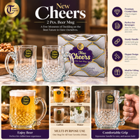 Anupam New Cheers beer mug set premium features image