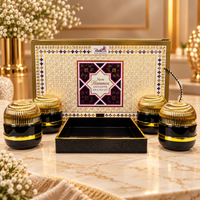 Anupam New Hammer Exclusive black and gold jar and tray set with 4 jars