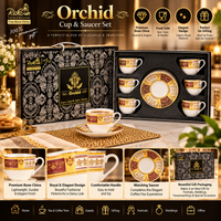 Anupam Orchid cup and saucer set premium features and gifting image