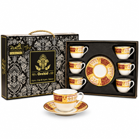 Anupam Orchid bone china cup and saucer set premium lifestyle image