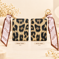 Anupam Leopard Print with Scarf Keychain Pocket Mirror, Dual Mirror with Keychain for Handbag & Travel, image 5