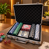 Anupam premium poker set with chips cards dice and aluminium carry case