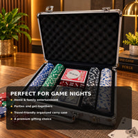 Anupam poker set usage image for game nights parties travel and gifting