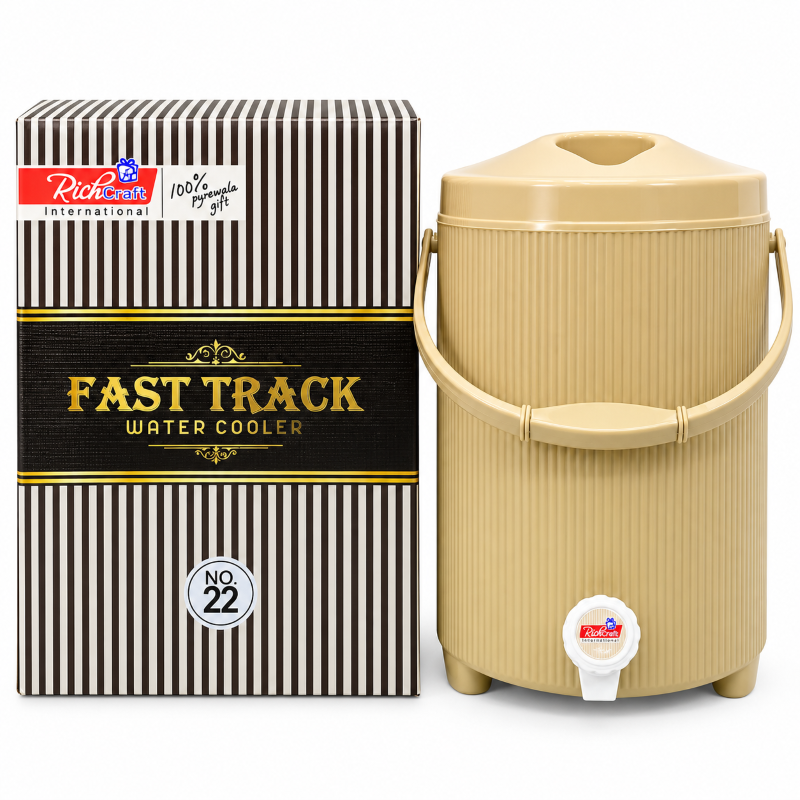 Anupam Rich Craft Fast Track 22 Litre Insulated Water Cooler with Tap & Carry Handle for Home, Office, Travel & Outdoor Use