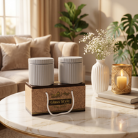 Anupam Rich Craft Glass Style Small 2 piece jar set lifestyle image