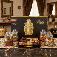 Anupam Royal Gold dry fruit jar set features and gift packaging image