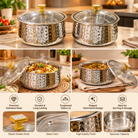 Anupam stainless steel casserole set features and serving uses