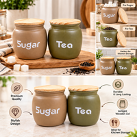 Anupam Sugar and Tea storage jars premium kitchen lifestyle view