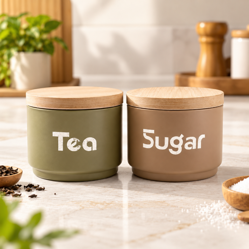Anupam Tea and Sugar kitchen storage canister set