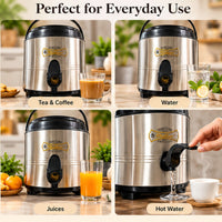 Anupam thermal beverage dispenser multiple uses for tea coffee water juice and hot water