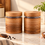 Anupam wooden storage jars set of 2 main lifestyle image