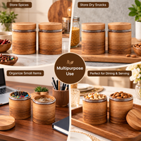 Anupam wooden storage jars multipurpose use