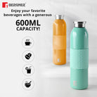 Bergner Walking Stainless Steel Vaccum Bottle 600ml, Green
