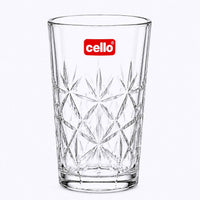 Anupam Cello Hi-Swirl 275 ml Clear Glass Tumbler Set of 6