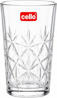Anupam Cello Hi-Swirl 275 ml Clear Glass Tumbler Set of 6