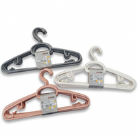 Plastic clothes hanger color variants