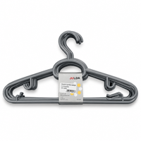 Grey plastic clothes hanger