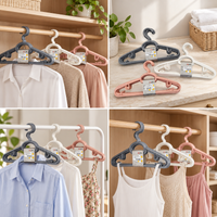 Plastic clothes hangers multiple uses