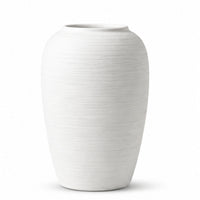 White Swirl Ceramic Flower Vase, White Black Cream Decorative Vase for Home Décor, Table Décor & Gifting