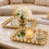 Anupam Luxury Silver Mirror Decorative Tray with Woven Metal Border for Home Decor, Serving, Vanity Styling and Premium Gifting