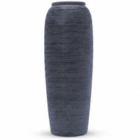 Anupam Premium Charming Tall Dark Grey Textured Ceramic Vase for Living Room Home Decor Gift Items - Flower Sticks Not Included