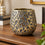 Anupam Premium Large Decorative Ceramic Pot with Gold Mosaic Design, Multicolour Flower Pot for Home Decor & Gifting - Golden (Without Flower Sticks)