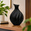 Black Spiral Ceramic Flower Vase, Pink White Black Decorative Vase for Home Décor, Table Décor & Gifting