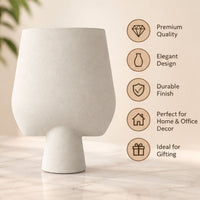 Modern Pedestal Ceramic Flower Vase, Multicolour Decorative Vase for Home Décor, Table Décor & Gifting (Flower Stick Not Included)